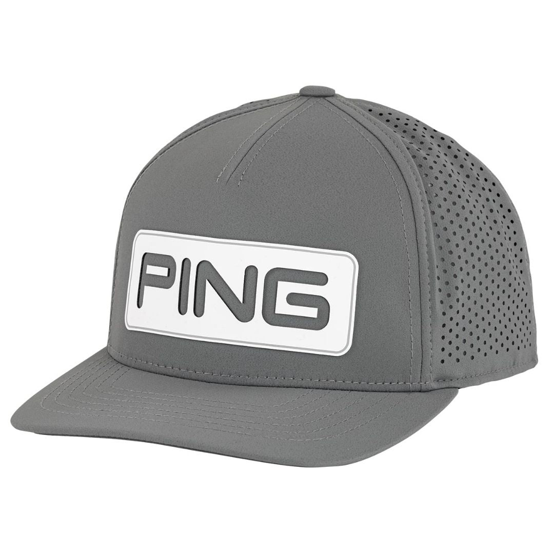 Ping Golf Cap | Tour Vented Delta | Grey/White