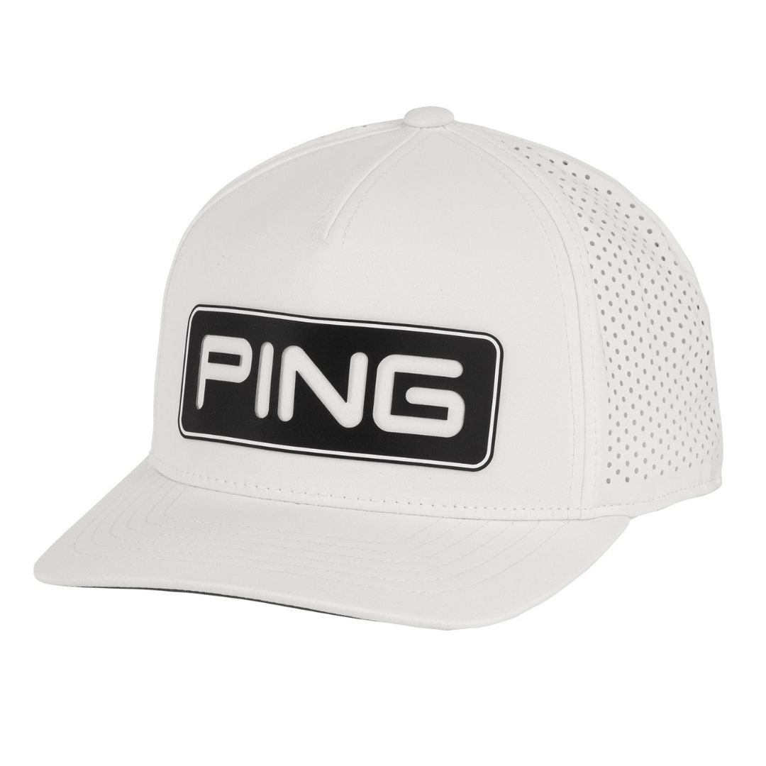 Ping Golf Cap | Tour Vented Delta | White/Black