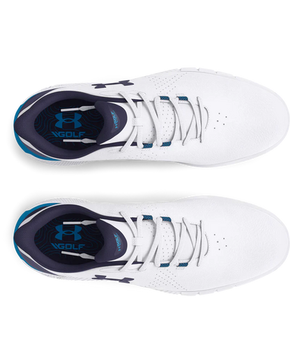 Under Armour Men`s Shoe | Drive Fade Spikeless | WhiteNavy/Blue