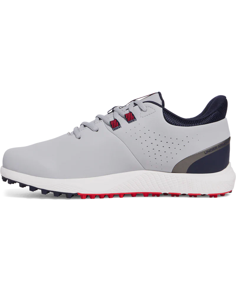 Under Armour Men's Golf Shoes | Drive Medal | Midnight Navy/Metallic Gun Metal