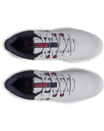 Under Armour Men's Golf Shoes | Drive Medal | Midnight Navy/Metallic Gun Metal