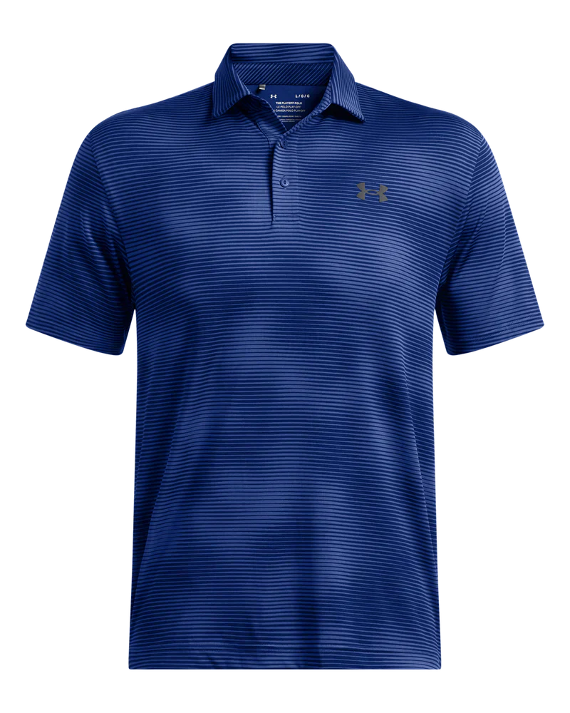 Under Armour Men's Golf Polo | 3.0 Printed Polo | Navy/Blue