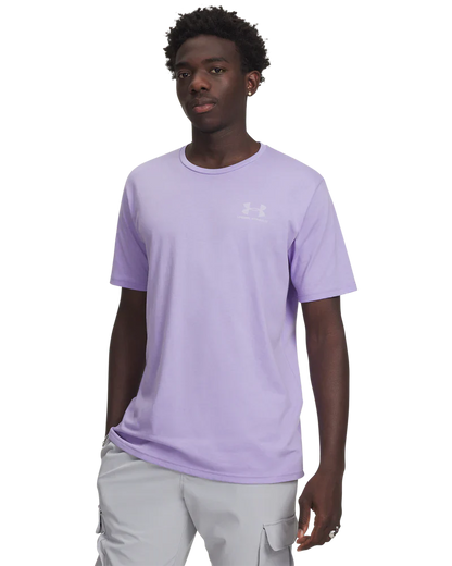 Under Armour Men`s Golf Shirt | Sportstyle Logo LC SS | Lilac