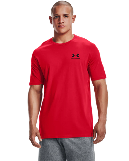 Under Armour Men`s Golf Shirt | Sportstyle Logo LC SS | Red