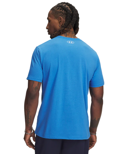 Under Armour Men`s Golf Shirt | Sportstyle Logo Update LC SS | Blue Atlantis