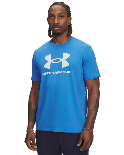 Under Armour Men`s Golf Shirt | Sportstyle Logo Update LC SS | Blue Atlantis