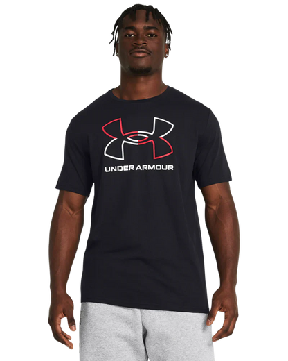 Under Armour Men`s Golf Shirt | Foundation Update SS | Black/Red/White