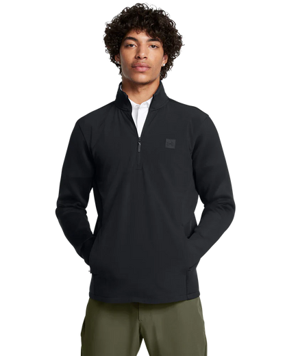 Under Armour Men's Golf Jacket | Drive Pro Storm | Hybrid Half Zip | Black