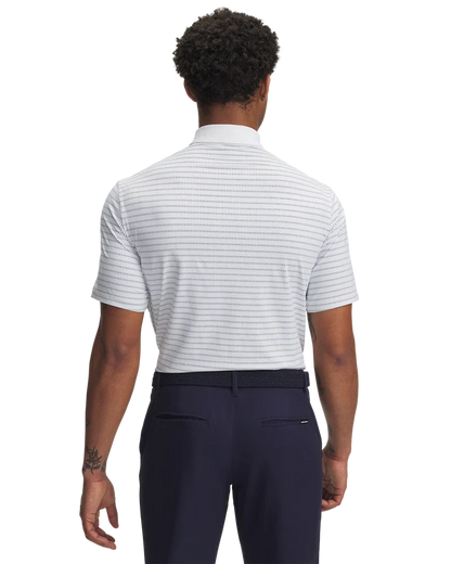 Under Armour Men's Golf Polo | Drive Chill | Printed Polo | White/Black