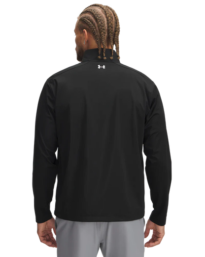 Under Armour Men's Golf Jacket | Drive Wind Full Zip | Black/White