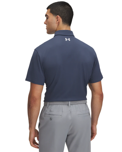 Under Armour Men's Golf Shirt | T2G Pique Polo | Downpour Grey