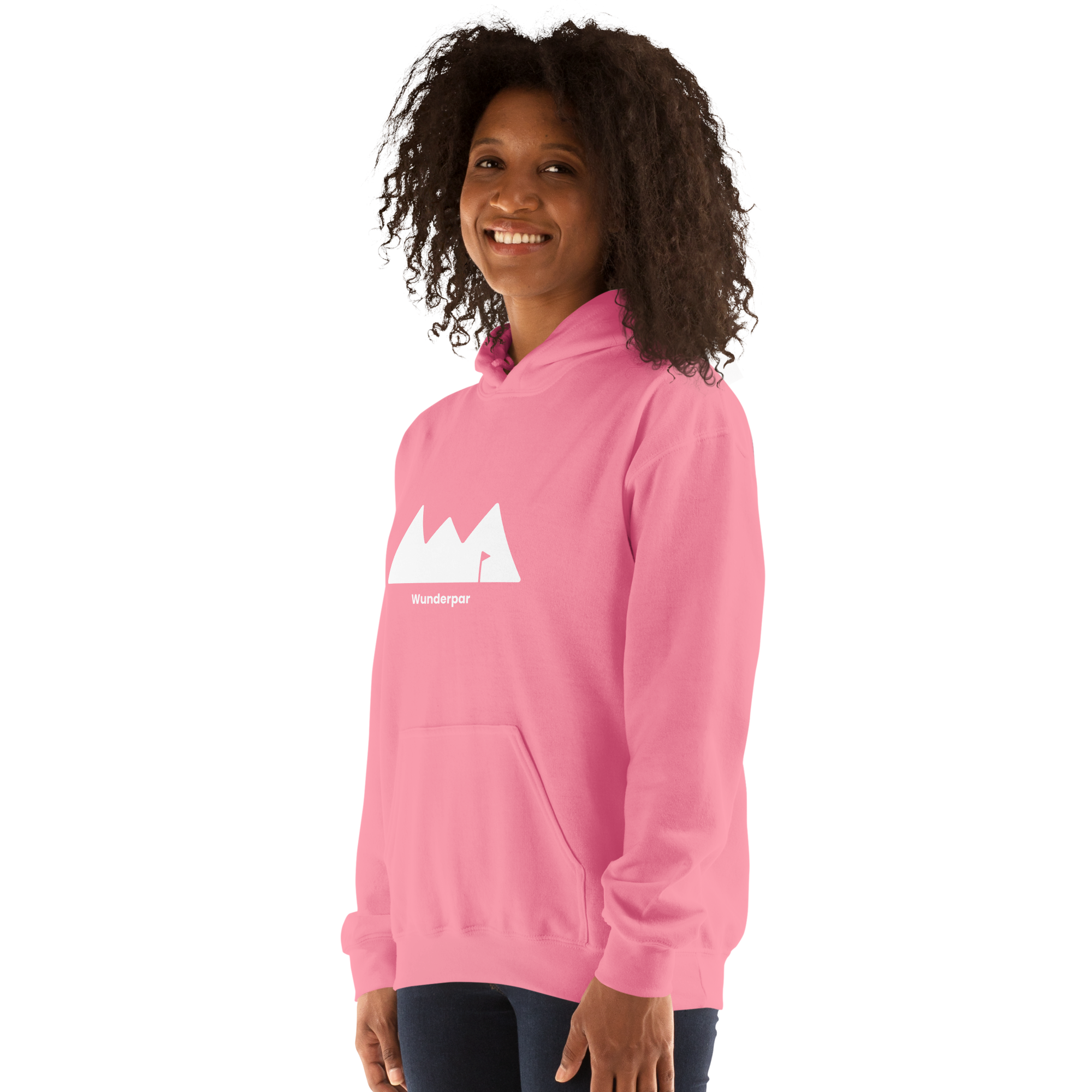Wunderpar Solid Logo Hoodie - Pink