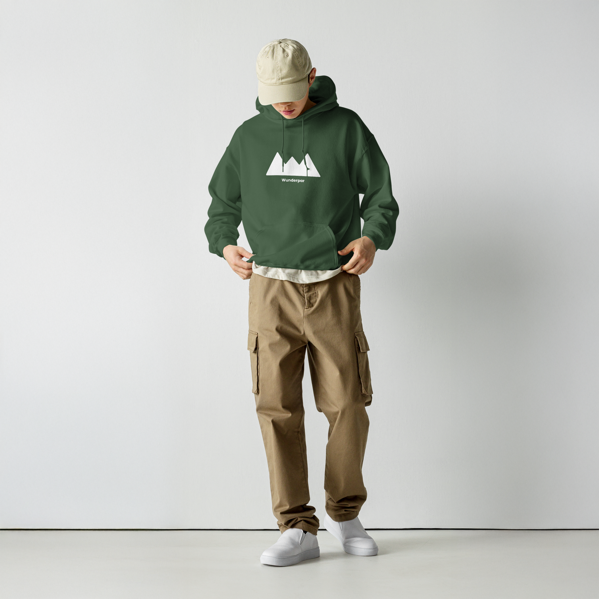 Wunderpar Solid Logo Hoodie - Green
