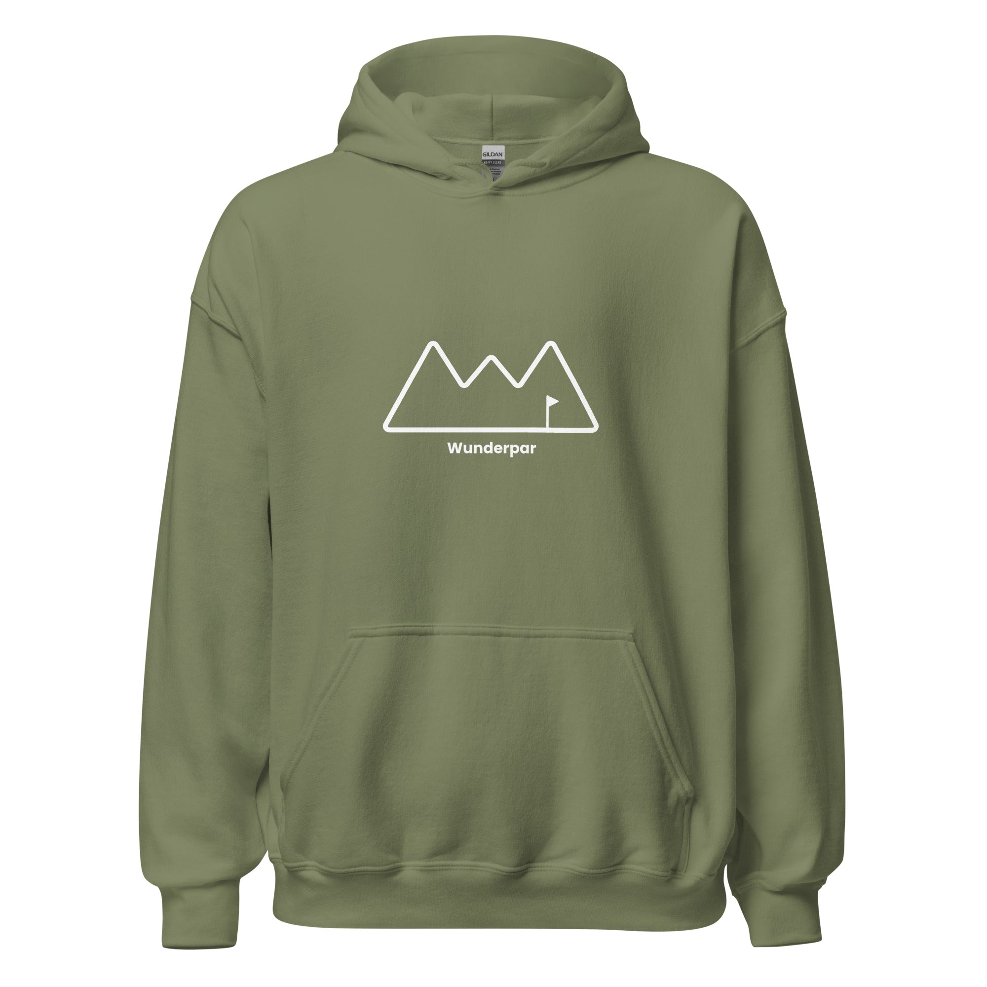 Khaki Wunderpar Hoodie - Outline Logo