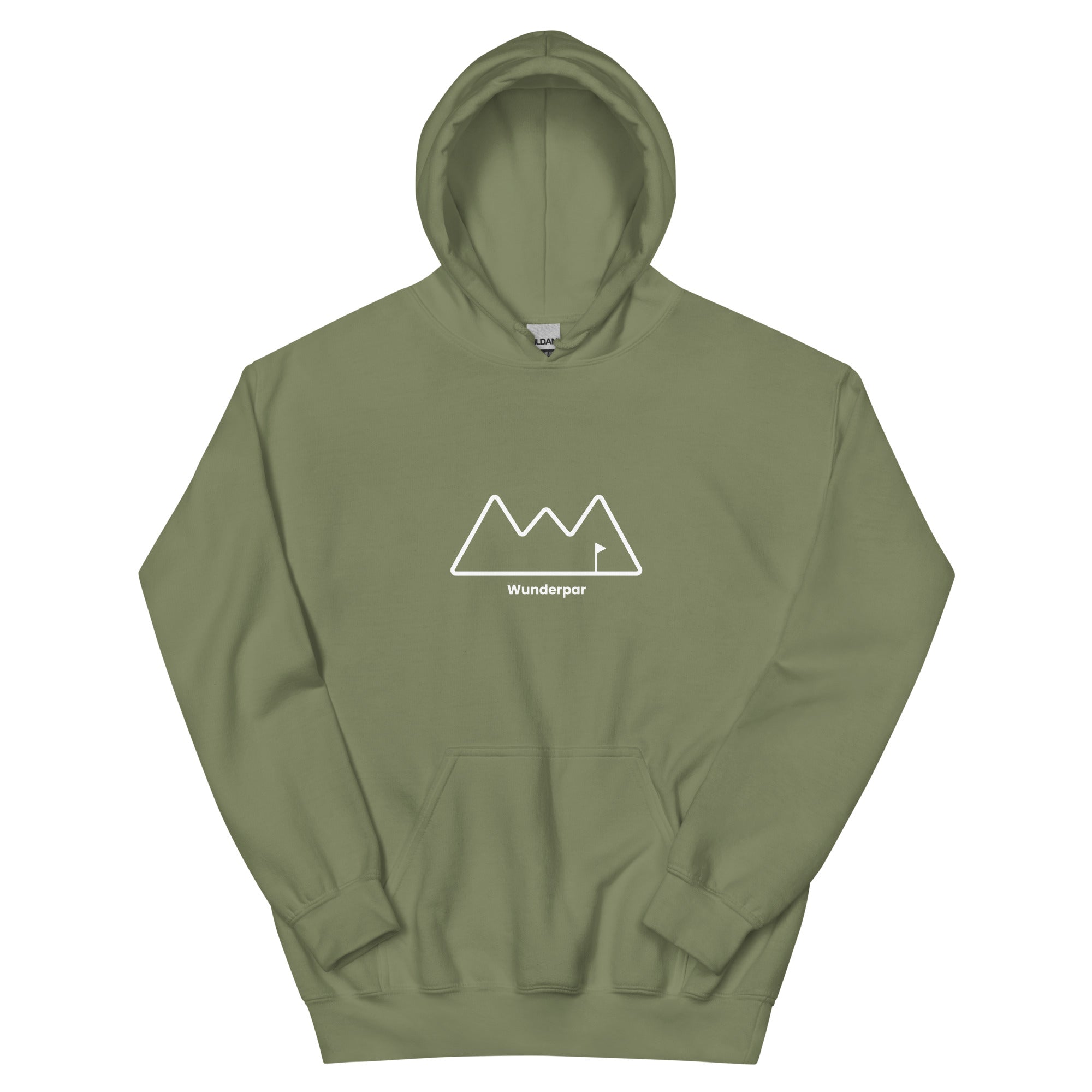 Khaki Wunderpar Hoodie - Outline Logo