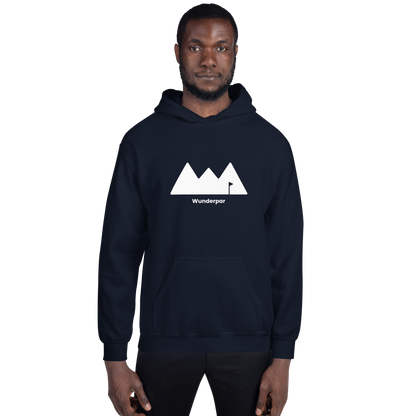 Wunderpar Solid Logo Hoodie - Navy