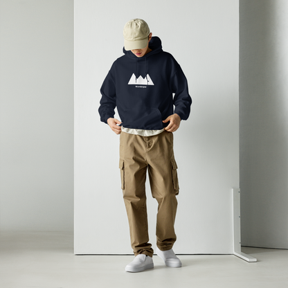 Wunderpar Solid Logo Hoodie - Navy