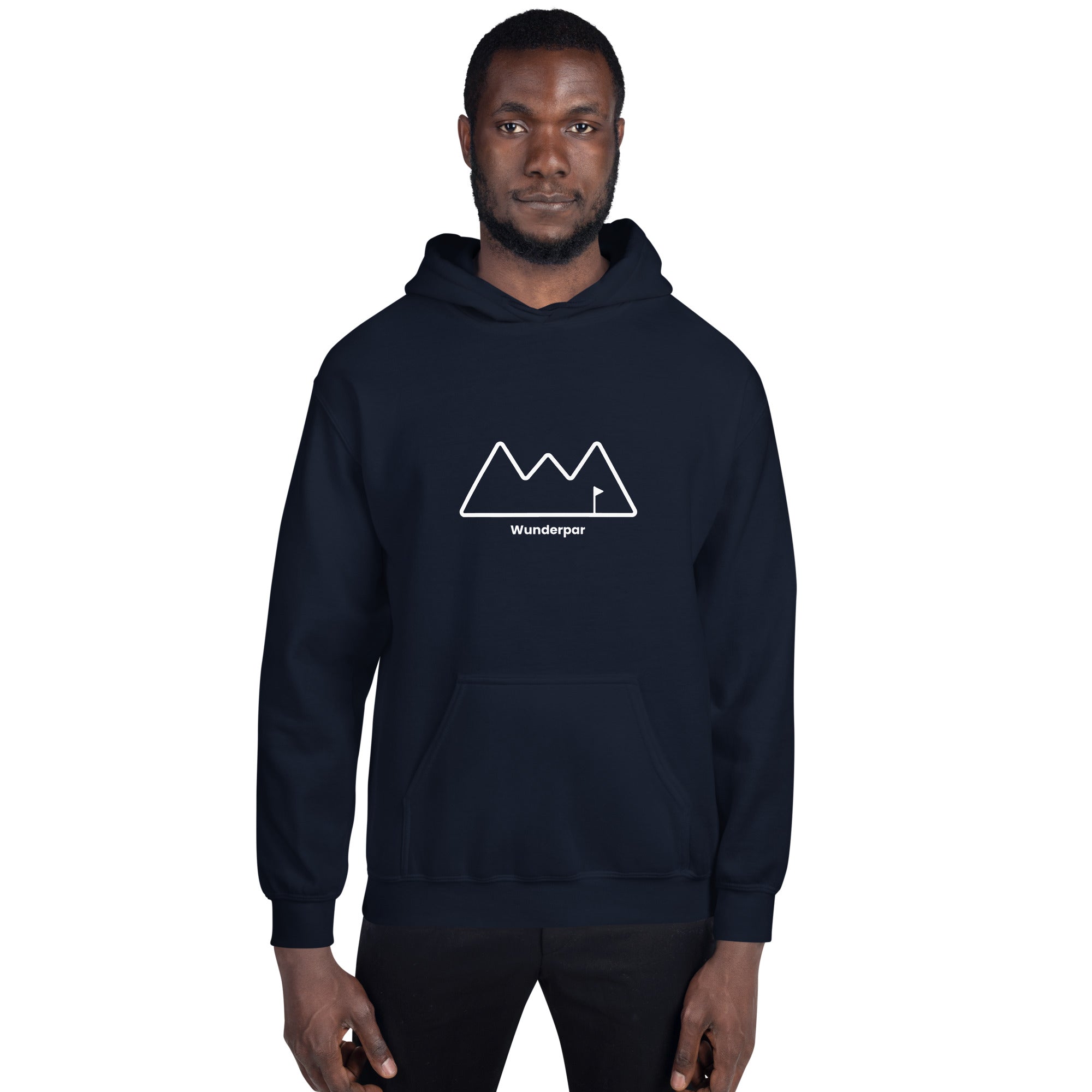 Navy Wunderpar Hoodie - Outline Logo