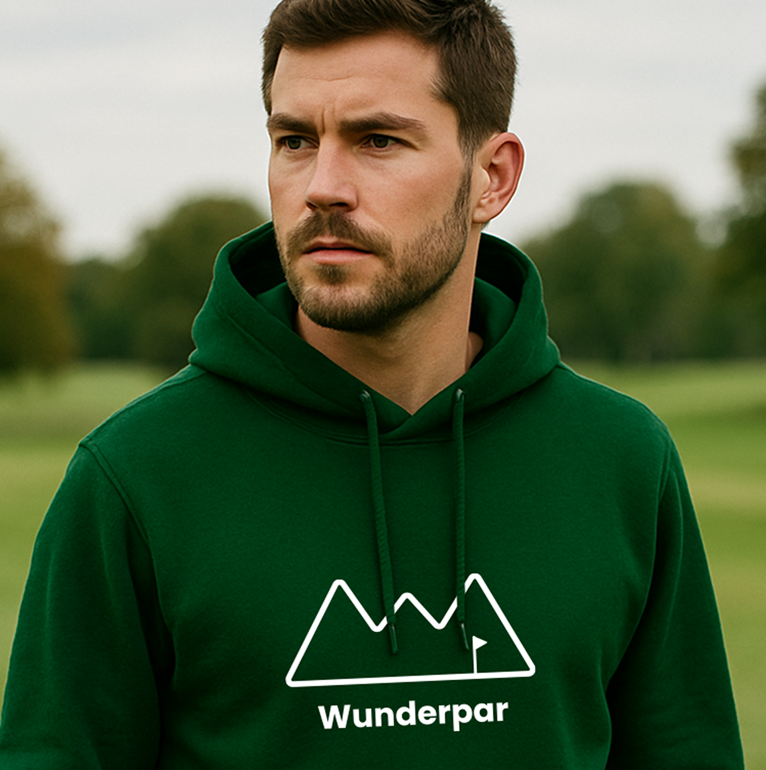 Wunderpar Outline Logo Hoodie - Green